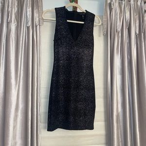 Aqua Bodycon Sparkle Dress
